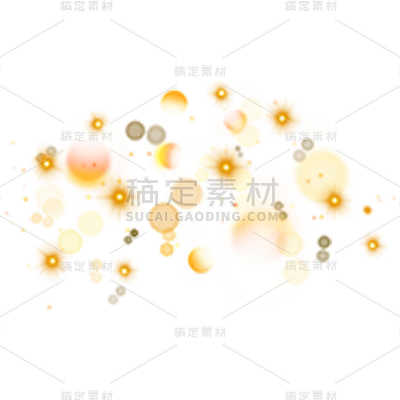 黄色橙色光点发光光效元素GDFXPM2302