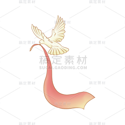 国庆节十一鸽子元素