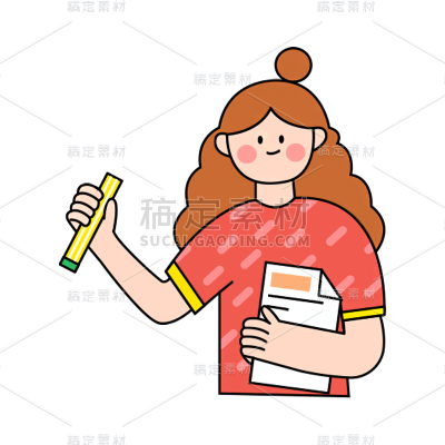 卡通感教育行业人物元素
