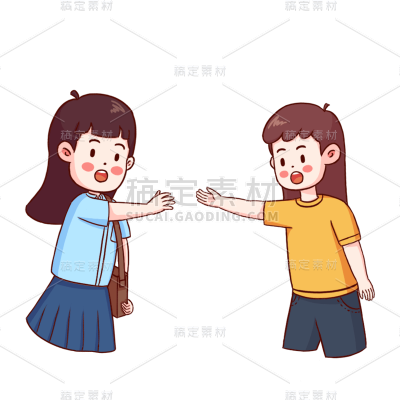 卡通感母亲节女生元素贴纸