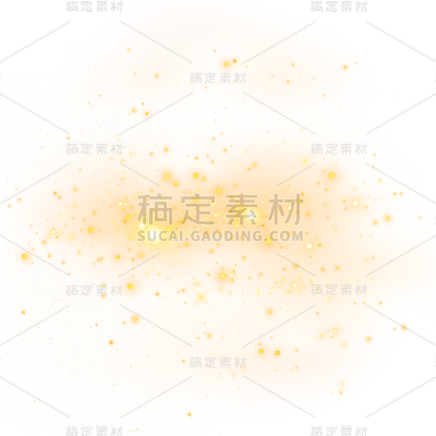 黄色发光光斑光效元素GDFXPM2302