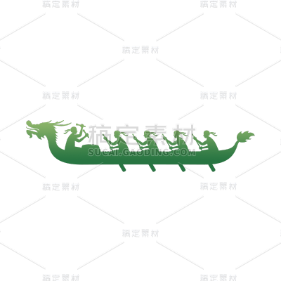 端午节龙舟元素贴纸