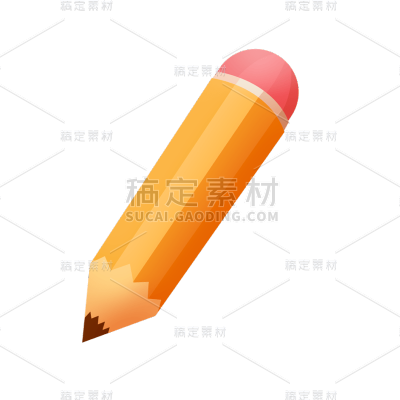卡通感教育行业铅笔元素贴纸