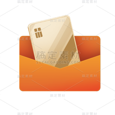 卡通感金融卡片元素