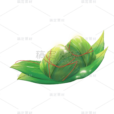 卡通感端午节粽子元素贴纸