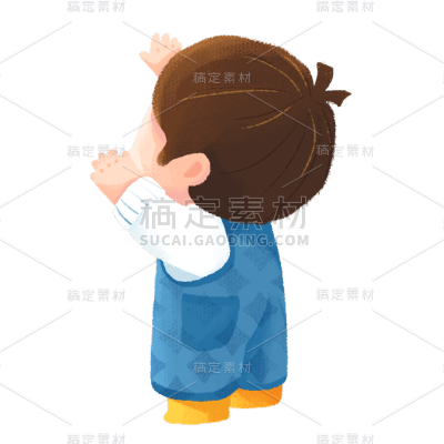 卡通感男生元素贴纸