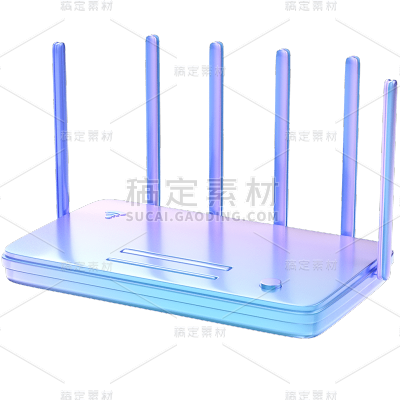 C4D-3D立体电子产品-路由器
