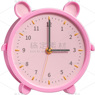 C4D-3D钟表家居元素贴纸6