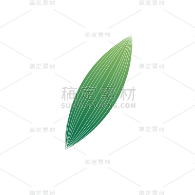 端午节粽叶元素中国风贴纸
