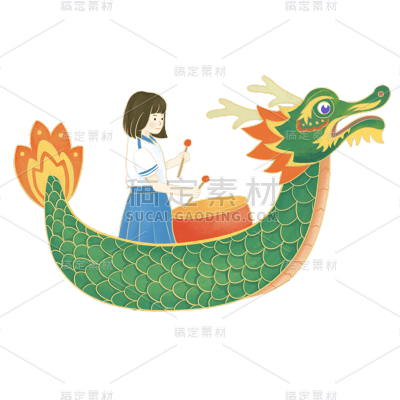 卡通感高考女生元素贴纸