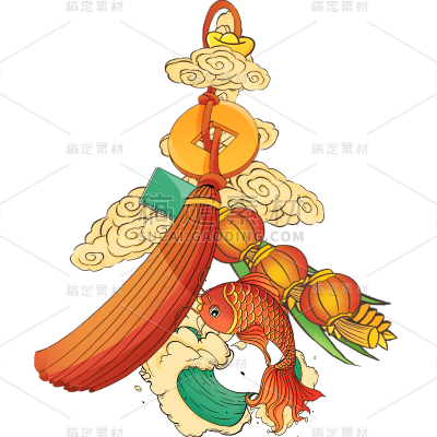 新年春节新春龙年中式感春字创意艺术字装饰元素素材