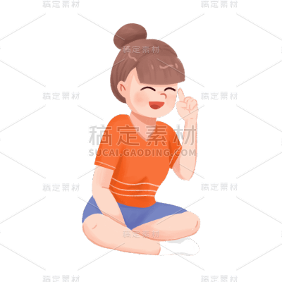 卡通感教育培训女生元素