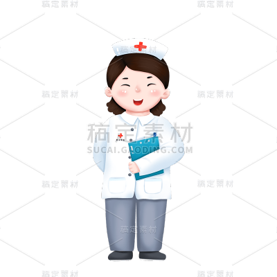 卡通感劳动节女人元素贴纸