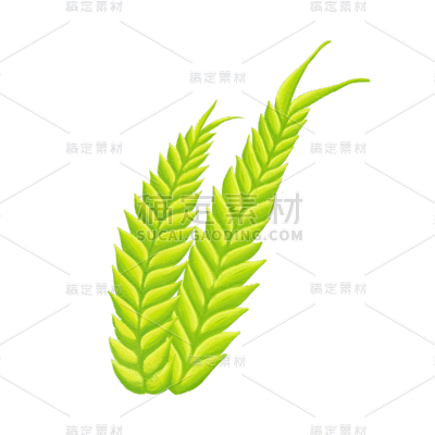 含羞草植物元素贴纸