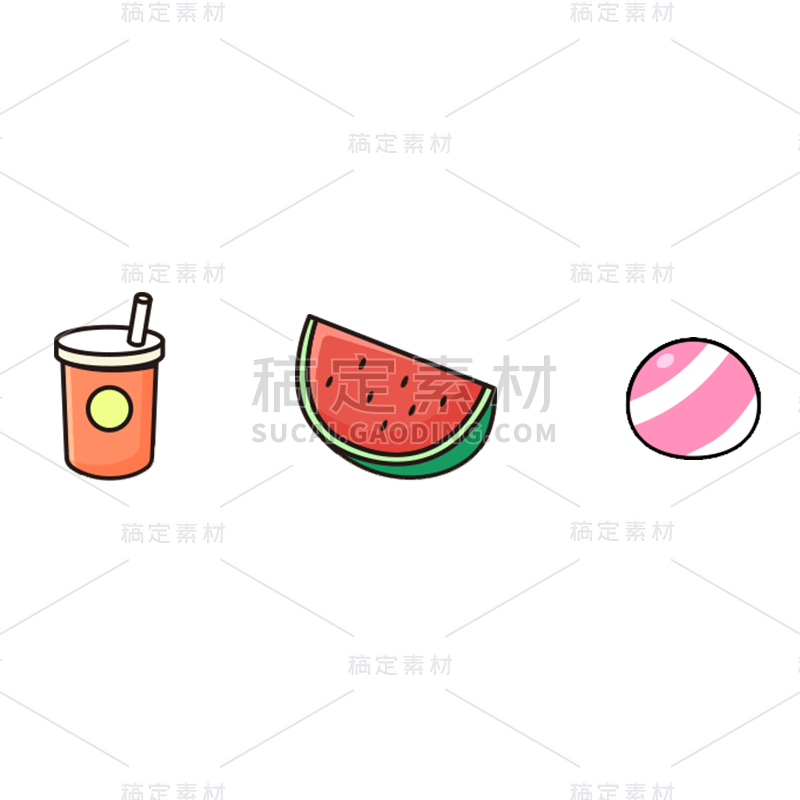 卡通感教育培训图标元素