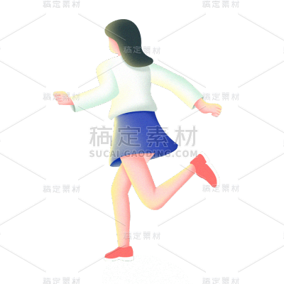 卡通感教育行业人物元素
