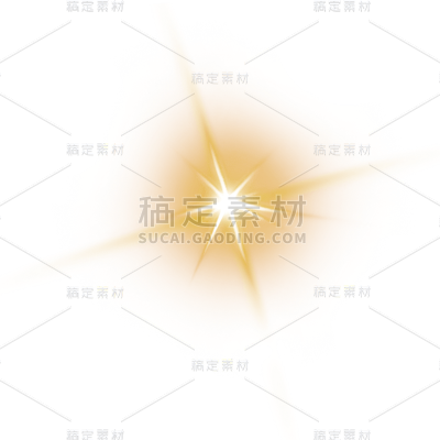 暖色简单光效光晕元素