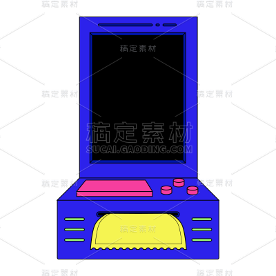 卡通感教育行业游戏机元素