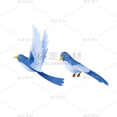 七夕情人节国潮喜鹊