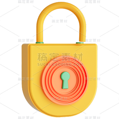 C4D-3D立体网络密钥元素贴纸7