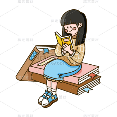 卡通感端午节女生元素贴纸