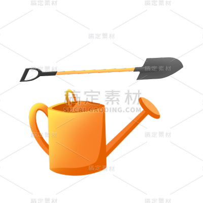 卡通感金融行业水壶元素