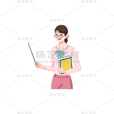 卡通感劳动节教师元素贴纸