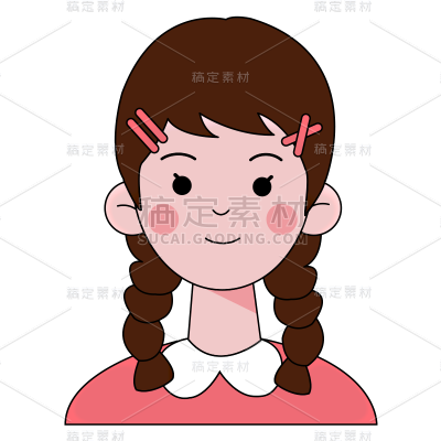 卡通感文体娱乐女人元素 