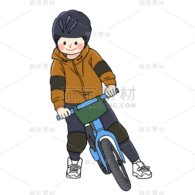 卡通感教育行业男孩元素贴纸