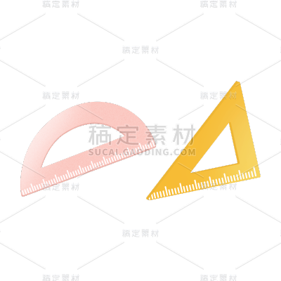 卡通感教育培训尺子元素