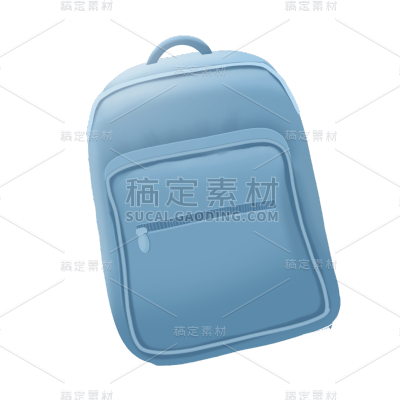 卡通感教育培训书包元素