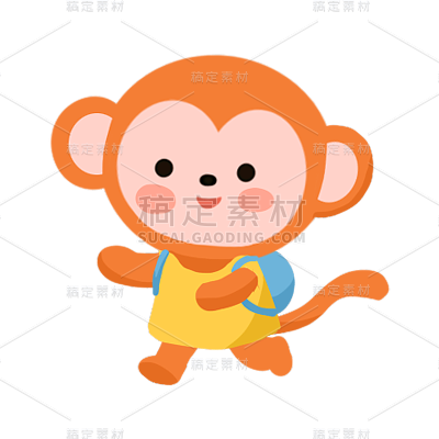 拟人风教育行业猴元素