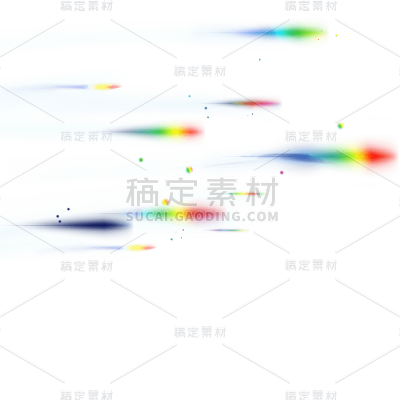 彩色光效元素