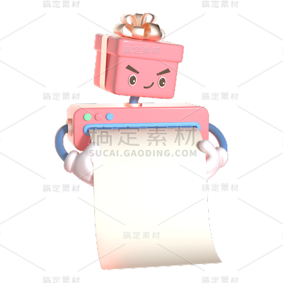 3D机器人元素贴纸