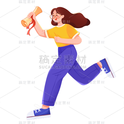 卡通感教育行业人物元素