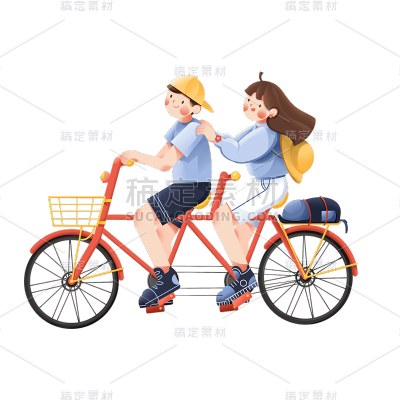 文艺情人节情侣元素贴纸