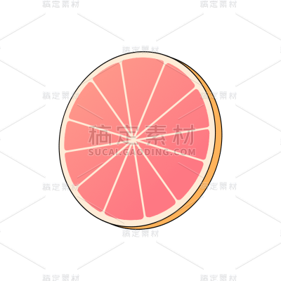 立夏西柚元素贴纸