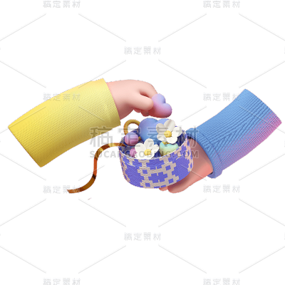 3D手元素贴纸