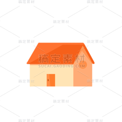 扁平平面房子元素