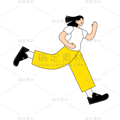 卡通感教育培训女人元素