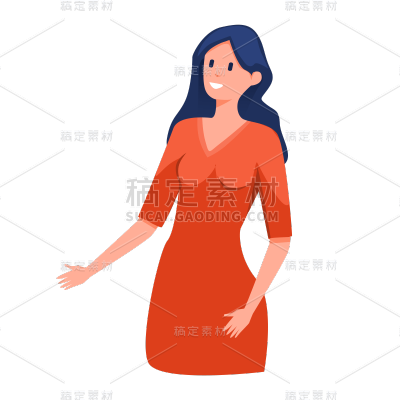 卡通感金融行业人物元素