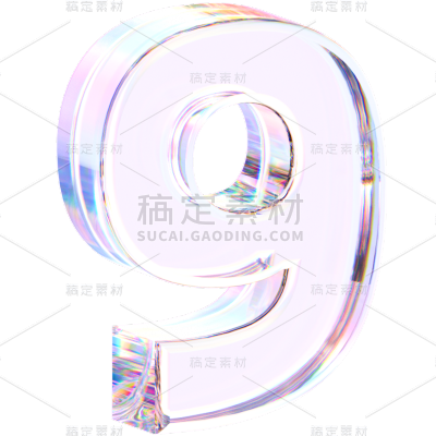 C4D-数字玻璃元素