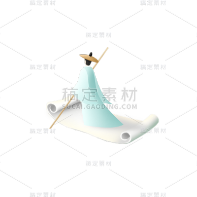 人物元素中国风贴纸
