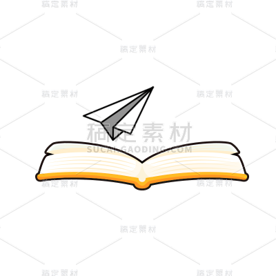 卡通感教育培训书本元素