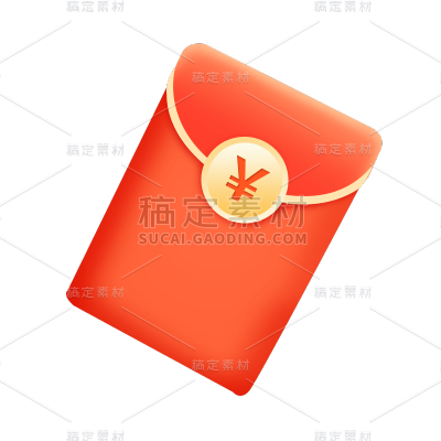 卡通感金融红包元素