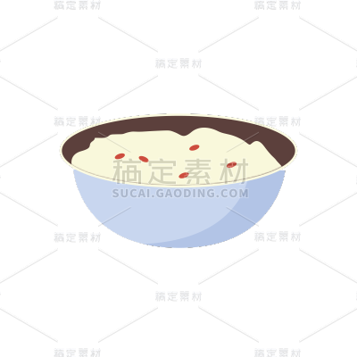 汤碗元素贴纸
