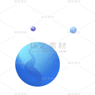 卡通感世界航天日星球元素贴纸