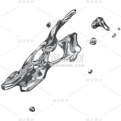 几何立体水珠液体元素