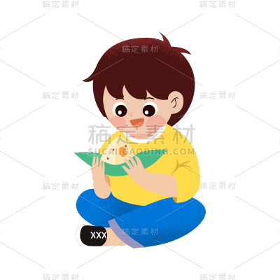 端午节人物元素贴纸