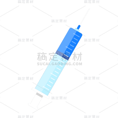 卡通感医疗针筒元素
